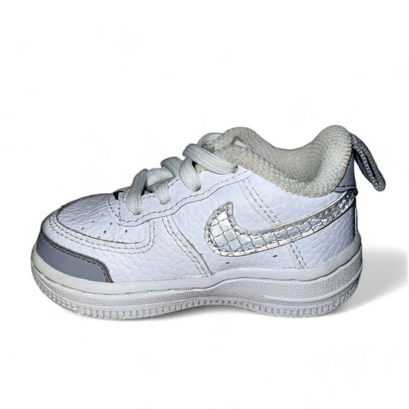 Nike Air Force 1 LV8 2 TD 'White Wolf Grey' CK0830-100 Toddler 4C - Picture 5 of 9
